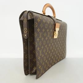 Louis Vuitton-Sac à main Fermoir Monogram Louis Vuitton-Marron