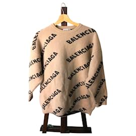 Balenciaga-Knitwear-Beige