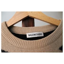 Balenciaga-Knitwear-Beige