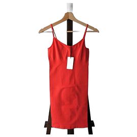 Alaïa Kleid rot Mohnfarbe Polyamid Rot