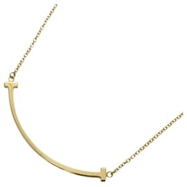 Tiffany & Co-Tiffany T Smile Small Necklace in 18K Yellow Gold-Other