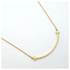 Tiffany & Co-Tiffany T Smile Small Necklace in 18K Yellow Gold-Other