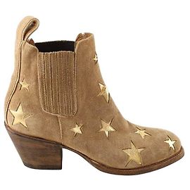 Mexicana Botas western de camurça marrom Marrom