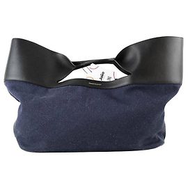 Alexander Mcqueen Cabas en cuir bleu Bleu
