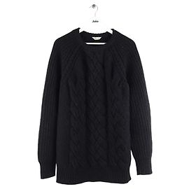 Cerruti 1881 Schwarzer Wollpullover Schwarz