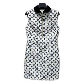 Vestido Louis Vuitton Blanco de Algodón Blanco