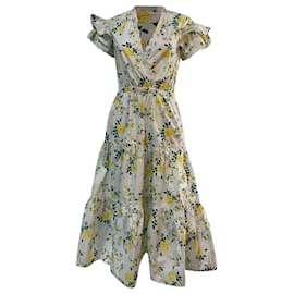 Autre Marque- Philosophy Di Lorenzo Serafini Printed Midi Dress in Multicolor Cotton-Multiple colors