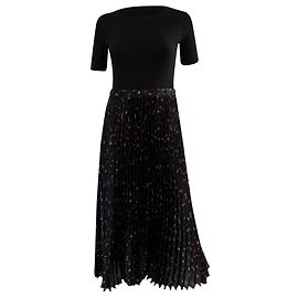 Robe Midi Riplita Maje en Polyester Noir Noir