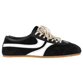 Sneakers basse Dries Van Noten in suede nero Nero