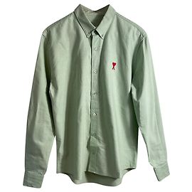Maglietta Ami Ami De Coeur in cotone verde Verde