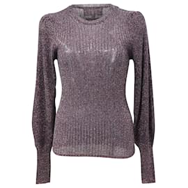 Ba&Sh-Ba&sh Lexi Sweater in Purple Viscose-Purple