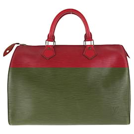 Louis Vuitton-Louis Vuitton Speedy 30 Epi Handbag-Red