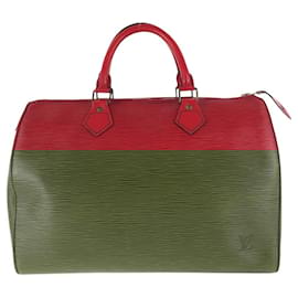 Louis Vuitton-Louis Vuitton Speedy 30 Epi Handbag-Red