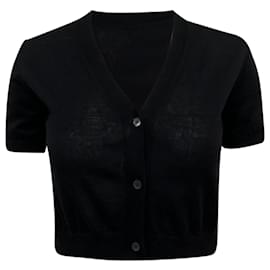 Miu Miu-Miu Miu Cropped Bolero in Black Cashmere-Black
