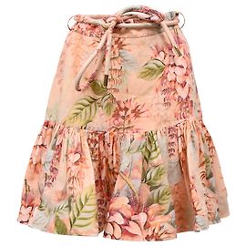 Zimmermann Falda Mini Candescent Flip Zimmerman en lino con estampado floral Otro