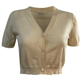 Miu Miu-Miu Miu Cropped Bolero in Yellow Cashmere-Other