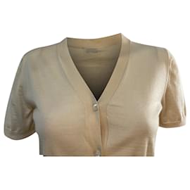 Miu Miu-Miu Miu Cropped Bolero in Yellow Cashmere-Other