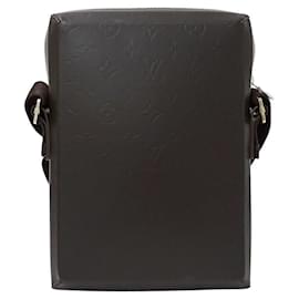 Louis Vuitton-Sac à épaule Bobby en cuir glacé Monogram Louis Vuitton-Marron