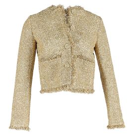 Chaqueta de cristal Paco Rabanne en algodón dorado Dorado Metálico