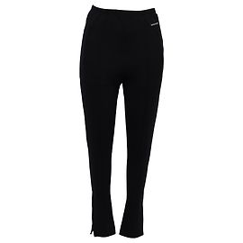 Balenciaga Gartered Slim-Fit Trousers in Black Polyester Black