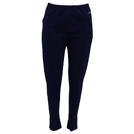 Balenciaga Gartered Slim-Fit Trousers in Navy Blue Polyester Blue Navy blue