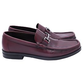 Salvatore Ferragamo Mocassins Ferragamo Grandioso II em couro bordô Vermelho Bordeaux
