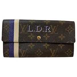 Louis Vuitton-Louis Vuitton Monogram Idylle Portefeuille Sarah M61734 Long Wallet-Brown,Monogram