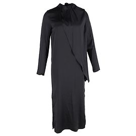 Autre Marque Abito Midi Dodo Bar Or in Seta Nera Nero