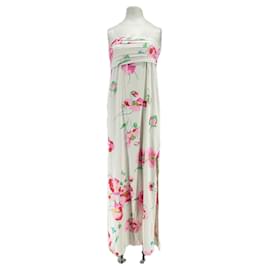 Leonard Robe bustier à imprimé Blanc