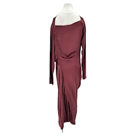 Vivienne Westwood-Robe satinée bordeaux-Dark red