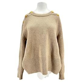Balzac Paris Brauner Wollpullover Braun
