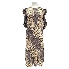 Isabel Marant Seidenkleid Braun