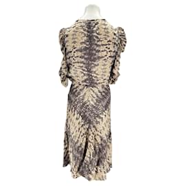 Isabel Marant-Robe en soie-Brown