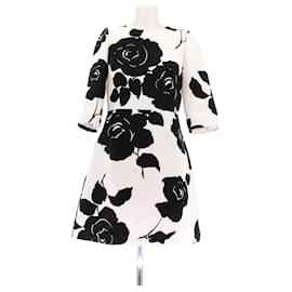 Dolce & Gabbana-Robe de cocktail noire et blanche-White