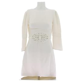 Valentino Garavani-Robe de cocktail blanche-White