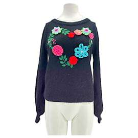 Manoush-Pull en laine noir-Black