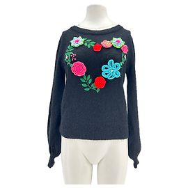 Manoush Pull en laine noir Noir