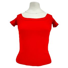 Camiseta roja de algodón SéZane Roja