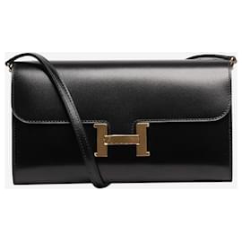 Hermès-Portefeuille Black Constance-Noir
