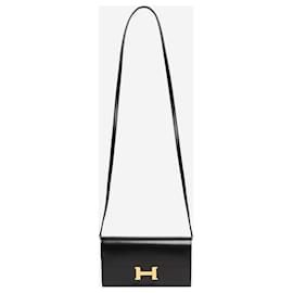 Hermès-Portefeuille Black Constance-Noir