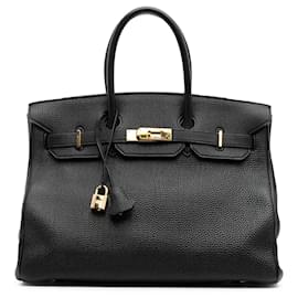 Hermès-Hermès Birkin Retourne 35 en Togo Noir-Noir
