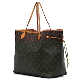 Louis Vuitton-Louis Vuitton Brown Monogram Neverfull GM-Brown