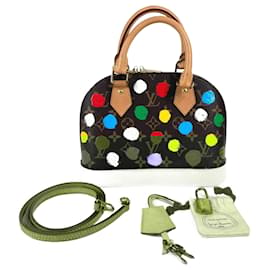 Louis Vuitton-Louis Vuitton Monogram Painted Dot Yayoi Kusama Alma BB Bag-Brown,Multiple colors