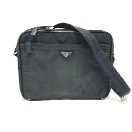 Sac 2WAY Triangle Plate V147S de Prada Noir