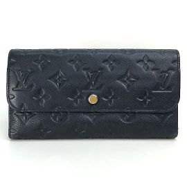 Carteira Longa Monogram Empreinte Louis Vuitton Outro Azul marinho