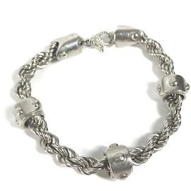Pulsera de encanto plateada Louis Vuitton Plata