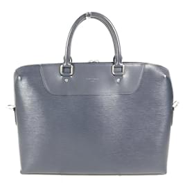 Louis Vuitton-Sac Porte Document Jour Epi Louis Vuitton-Bleu Marine