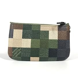 Louis Vuitton-Louis Vuitton Damier Pop Pochette Cle Wallet-Khaki