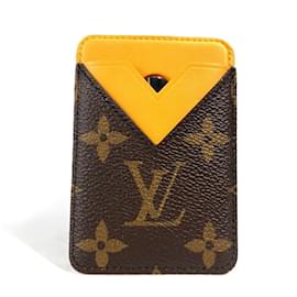 Louis Vuitton-Louis Vuitton Monogram Card Case-Brown,Yellow