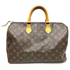 Louis Vuitton-Louis Vuitton Speedy 35 Boston Bag-Brown,Monogram